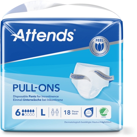 Attends Pull-Ons 6 L | 18 stuks