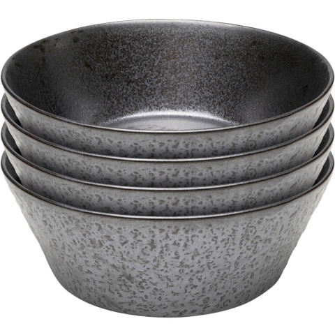 Kare Design Cosmos Kommen zwart 21cm 4st