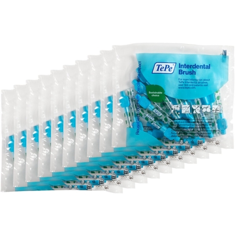 10x TePe Interdentale Ragers Original 0,6 mm Blauw 20 stuks