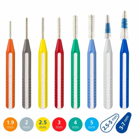 6x Lactona EasyGrip Ragers Recht XXX-Small 2mm Grijs 5 stuks