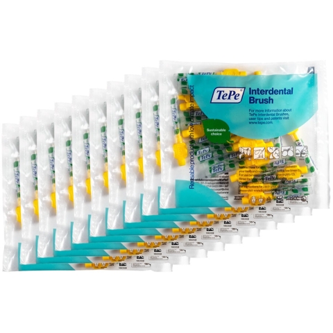 10x TePe Interdentale Ragers Original 0,7 mm Geel 20 stuks