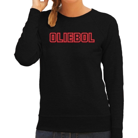 Foute Kersttrui/sweater voor dames - oliebol - rood - oliebollen - kerst/nieuwjaar 2XL -