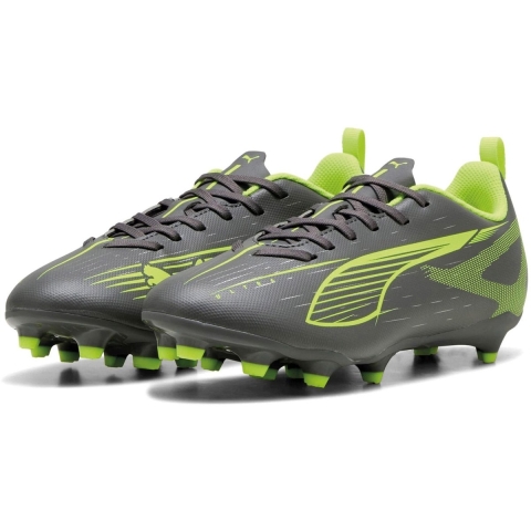 Puma Voetbalschoenen - Ultra 5 Play FG/AG Jr - Silver Yellow/Geo - Puma - 33 - Voetbalschoenen