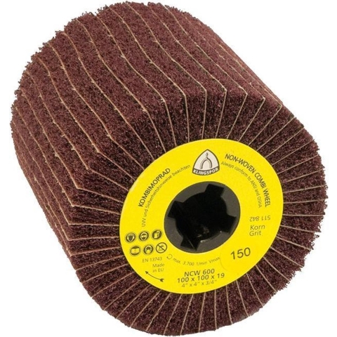 Klingspor Satineerwals | 100 | d.100xB100mm | 19 mm | 1 stuk - 258906 258906