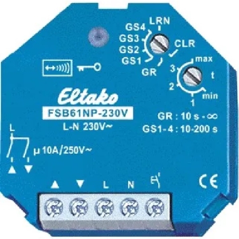 Eltako FSB61NP-230V Jaloezie- en rolluikactor Draadloos Schaduwelement Inbouw (in muur)