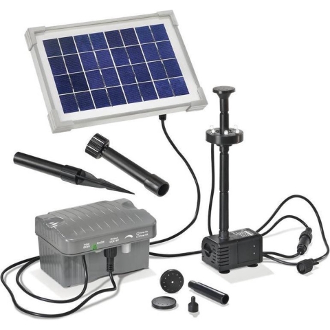 Esotec 101775 Palermo LED Pompset op zonne-energie Met verlichting, Met accu-opslag