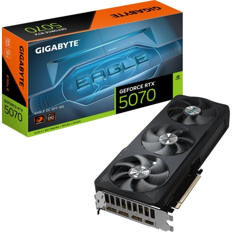 Gigabyte Nvidia GeForce RTX 5070 Videokaart GeForce RTX 5070 EAGLE OC SFF 12G 12 GB GDDR7-RAM PCIe x16 HDMI 2.1, DisplayPort 2.1