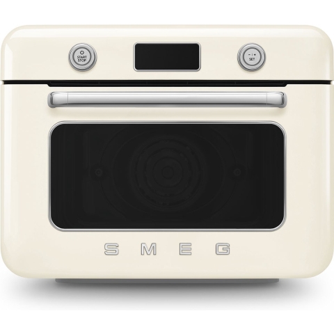 SMEG COF01CREU Vrijstaande Combi Stoomoven 50&apos;s Style - Glanzend Crème