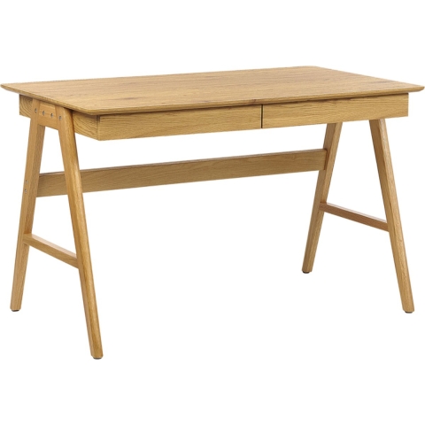 Beliani - SHESLAY - Bureau - Lichte houtkleur - MDF