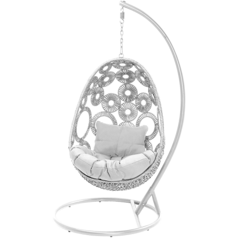 Kare Design Ibiza Hangstoel - Wit