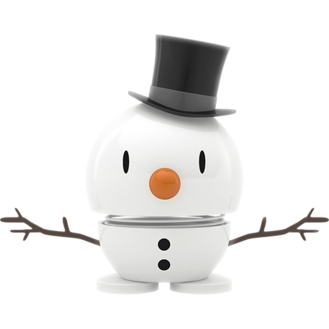 Hoptimist Baby Bumble - 9 cm - Snowman - Wit - Hoptimist - OneSize - Decoratief figuur