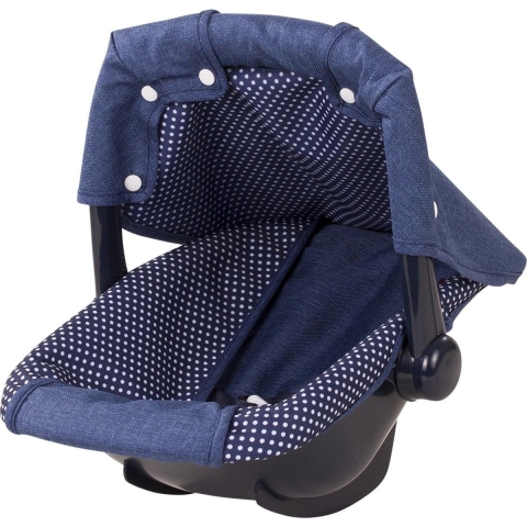 Götz Autostoel tot Poppen - Denim & vlekken - Götz - OneSize - Poppentoebehoren