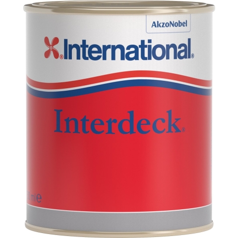 International Interdeck zijdeglans antislipverf 750 ml, 923 squall blue