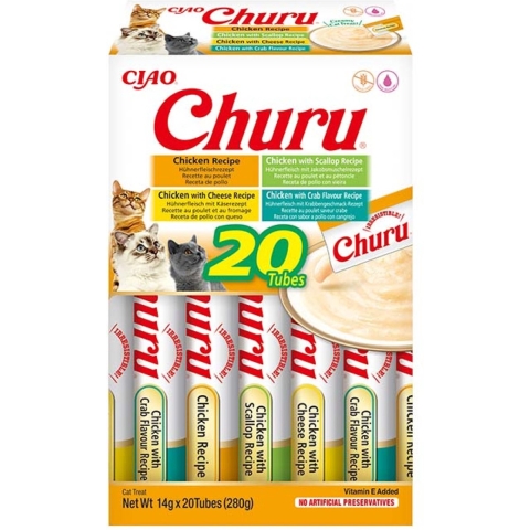 Inaba Ciao Churu multipack met kip kattensnack 60 x 14 g