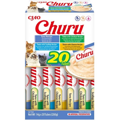 Inaba Ciao Churu multipack met tonijn kattensnack 60 x 14 g
