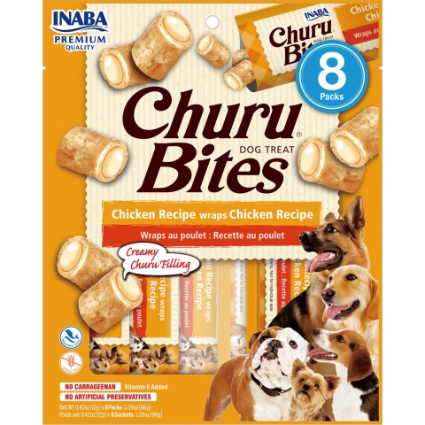 Inaba Churu Bites kip hondensnack 64 x 12 g
