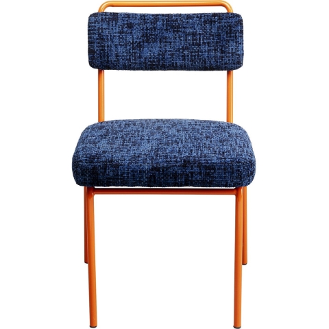 Kare Design Ally stoel - blauw en oranje