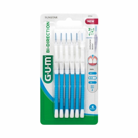 8x GUM Bi-Directions 0.9 mm 6 stuks