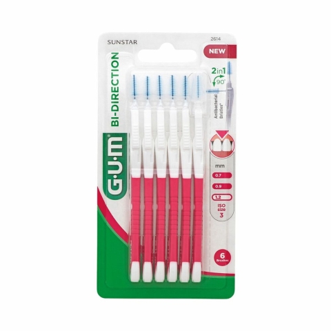 8x GUM Bi-Directions 1.2 mm 6 stuks