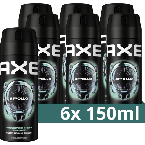6x Axe Deodorant Bodyspray Apollo 150 ml