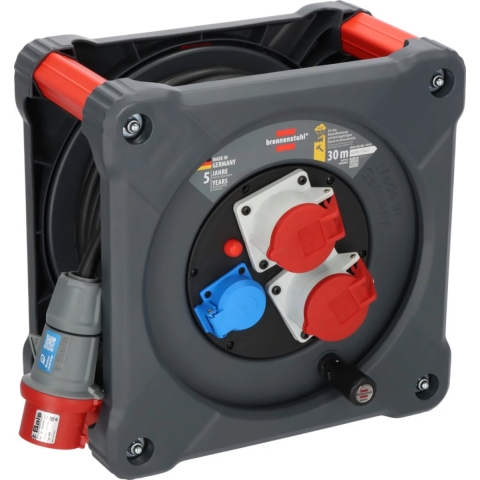 Brennenstuhl Professional CEE-kabelhaspel | KD 3200 C7 | IP44 | 30m | H07RN-F 5G2,5 - 9222300120