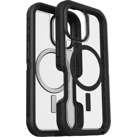 Otterbox Defender XT Backcover Apple iPhone 16 Zwart, Transparant MagSafe compatible, Stootbestendig