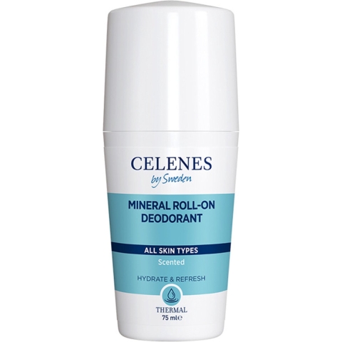 3x Celenes Thermal Mineral Roller Deodorant Alle Huidtypes 75 ml