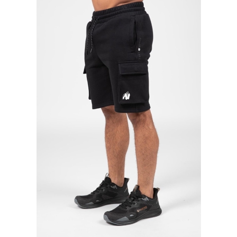 Gorilla Wear Hudson Cargo Sweat Shorts - Zwart - S