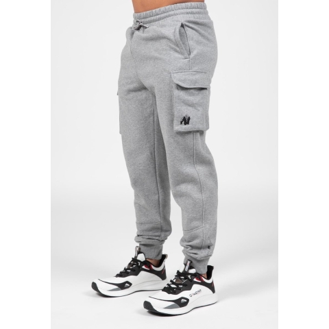 Gorilla Wear Hudson Cargo Joggingbroek - Grijs Melange - S
