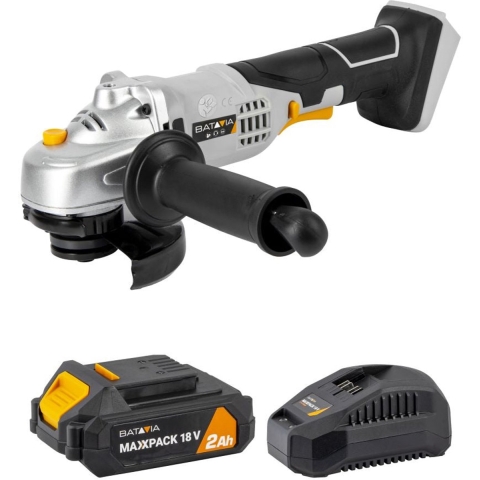 Batavia Accu 18V   Haakse slijperØ 115m Incl. 5.0 Ah Li-ion Accu Maxxpack