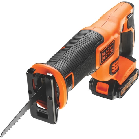 BLACK+DECKER BDCR18M1 18V 4.0Ah Reciprozaag | 1x 18V 4.0Ah Lithium-ion accu + 1A Lader | 1x 15cm zaagblad - BDCR18M1-QW