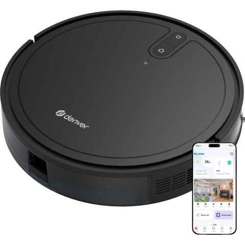 Denver RVC-125 Robotstofzuiger Zwart Besturing via App
