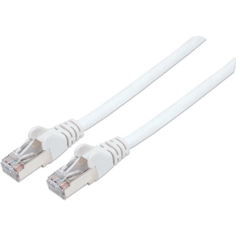 Intellinet 741422 RJ45 Netwerkkabel, patchkabel CAT 6a (losse kabel CAT 7) S/FTP 20.00 m Wit Halogeenvrij 1 stuk(s)
