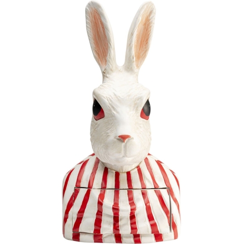 Kare Design opberger - konijn - wit en rood