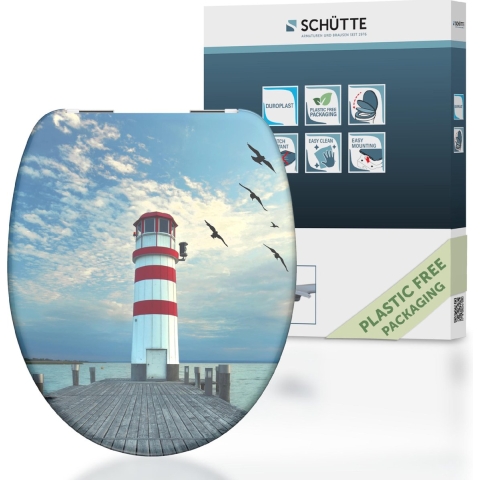 Schutte Duroplast WC-bril LIGHTHOUSE met soft-close
 - 82149 82149