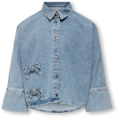 Kids Only Overhemd - KogGrace - Light Blue Denim - Kids Only - 11 jaar (146) - Overhemd