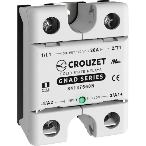 Crouzet Halfgeleiderrelais 84137660N 20 A Schakelspanning (max.): 100 V/AC DC-circuit 1 stuk(s)