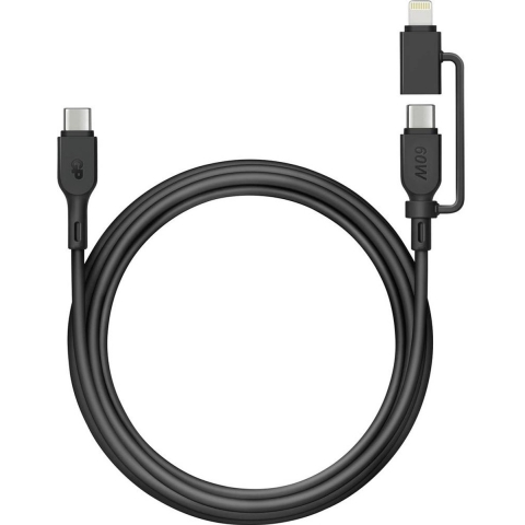 GP USB-kabel USB-C, Apple Lightning stekker 1.5 m Zwart GPCBCXBPBKUSB964