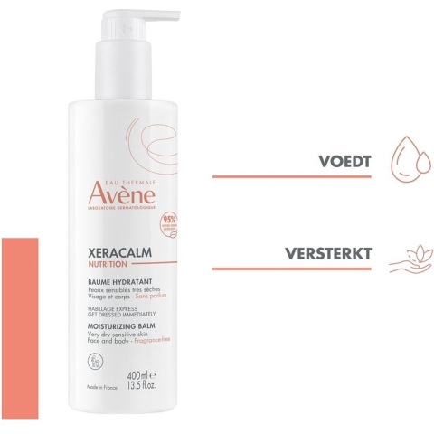 Avène XeraCalm Nutrition Douchecrème + Hydraterende Melk | 500 + 400 ml PROMO