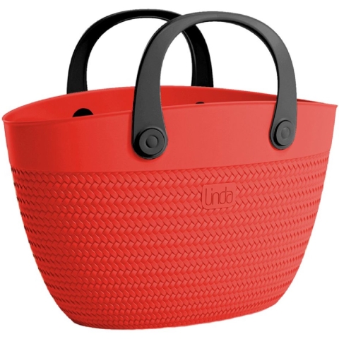Linda Bag Beach 50x41 cm Rood/Zwart