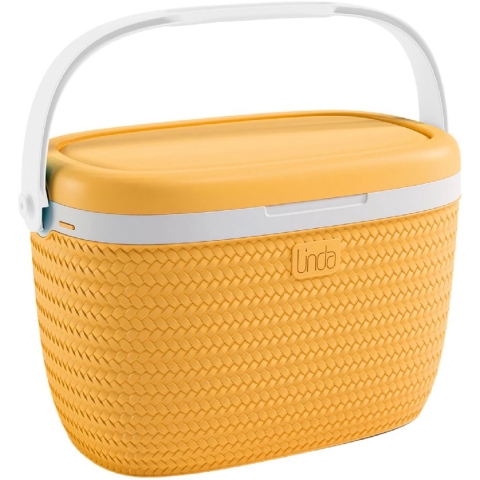 Linda Koelbox 18L Geel/Wit