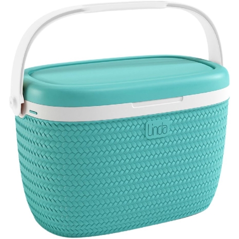 Linda Koelbox 18L Turquoise/Wit
