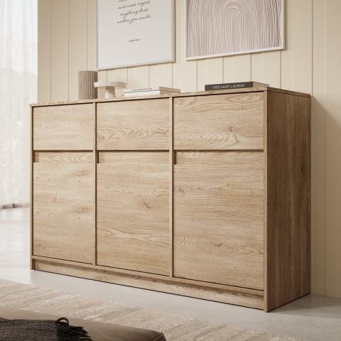 Meubella Dressoir Cuarto 2 - Eiken - 138 cm