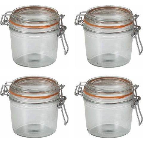 12x stuks weckpot/inmaakpot met beugelsluiting 350 ml -