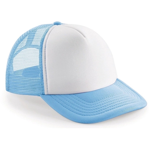 5x Snapback truckers petten lichtblauw/wit voor volwassenen -