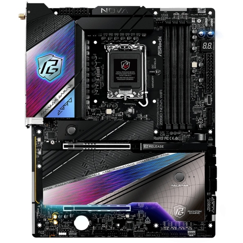 ASRock Phantom Gaming Z890 Nova WiFi Moederbord Socket Intel 1851 Vormfactor ATX Moederbord chipset Intel® Z890