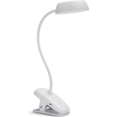 Philips Donutclip DSK201 PT 8719514396890 USB-lamp, LED-klemlamp LED LED 3 W Wit