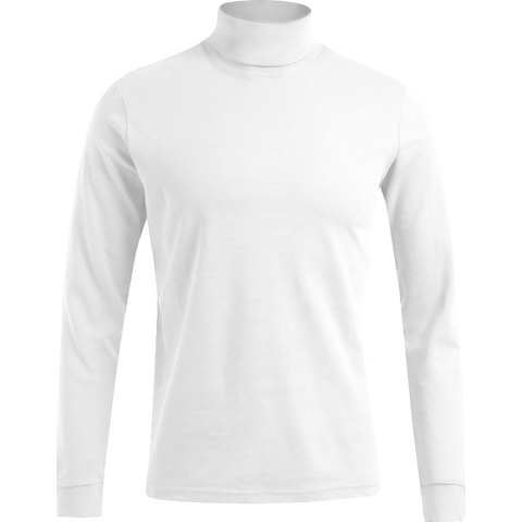Promodoro E3407 Men´s Turtleneck-T Long Sleeve - White - M