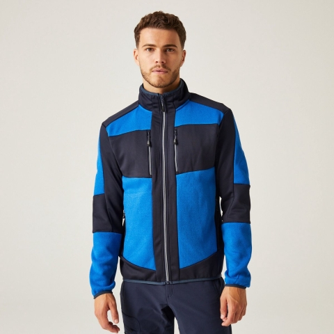 Ragetta RG720 E-volve Unisex Knit Effect Stretch Midlayer Jacket - Strong Blue/Navy - M