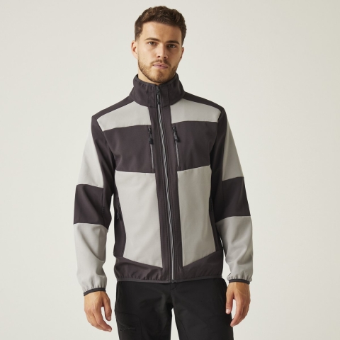 Ragetta RG753 E-volve Unisex 2-Layer Softshell Jacket - Mineral Grey/Ash (Heather) - M
